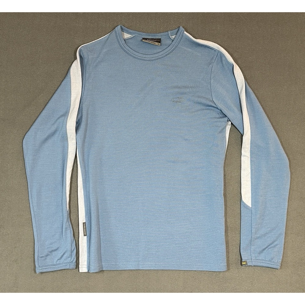 Icebreaker Bodyfit260 100% Merino Wool Base Layer Shirt Women Long Sleeve Size L